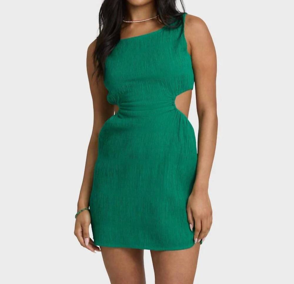 NEW BILLABONG women's wavy days dress in green